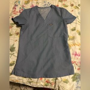 Figs Heather indigo top